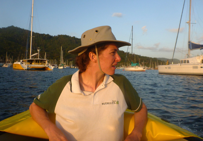 Laura in bow of CRIB Laura in bow of CRIB