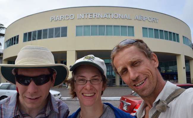 Phil's arrival at airport