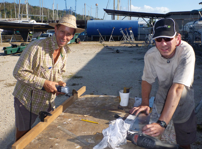 Thorsten and Phil at work