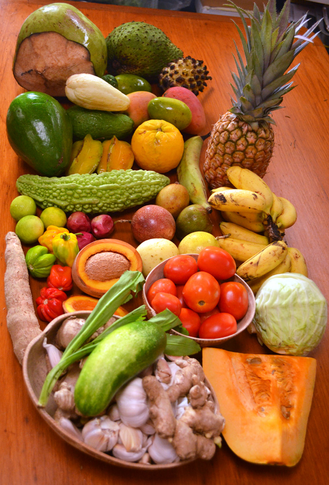 Fruit and veggies from market