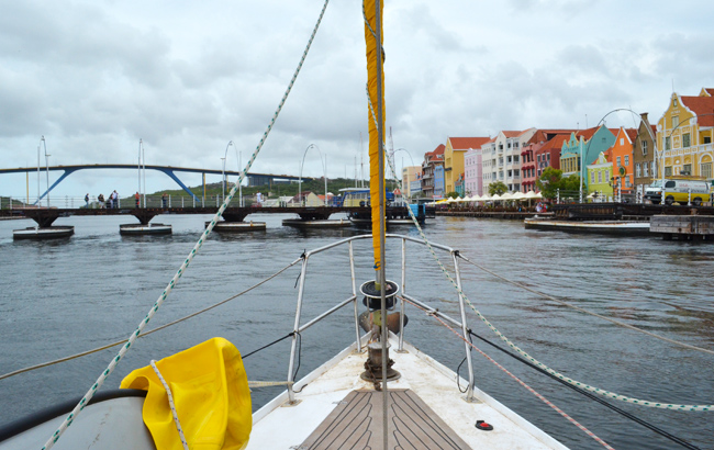 Floating bridge at Willemstad